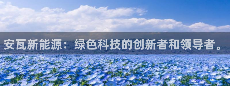 球盟会可以提现么现在：安瓦新能源：绿色科