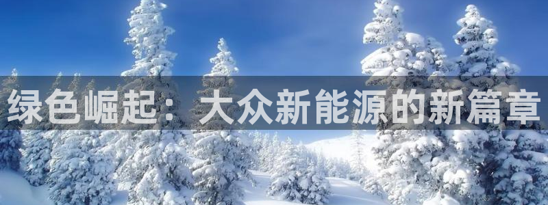 球盟会体育平台：绿色崛起：大众新能源的新