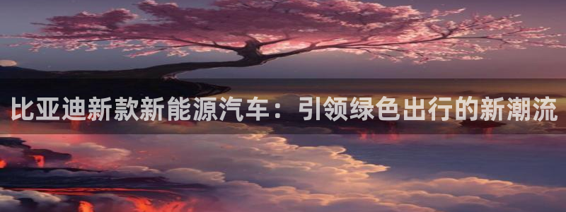 球盟会黑台：比亚迪新款新能源汽车：引领绿
