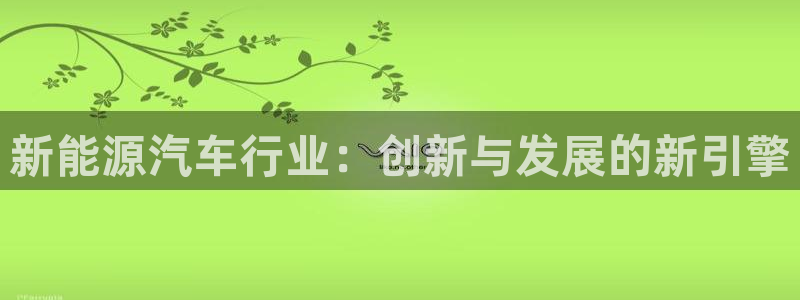 球盟会网页登录：新能源汽车行业：创新与发
